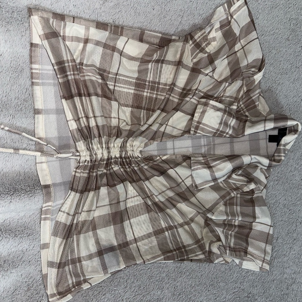 Plaid Sheer top